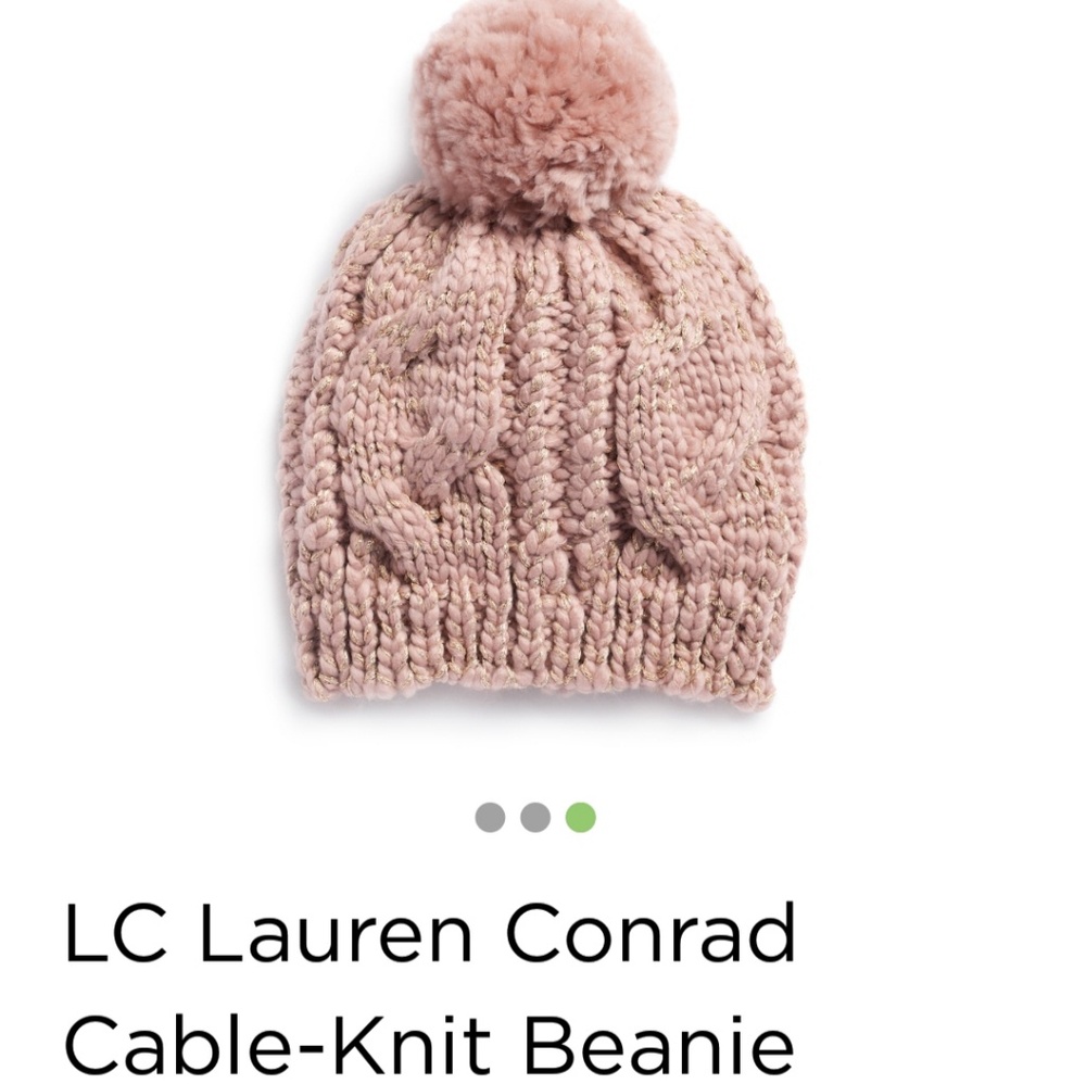 Lauren conrad cable knit beanie